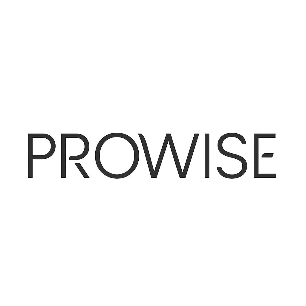 Logo minimaliste _PROWISE_ sur fond transparent Logo minimaliste _PROWISE_ sur fond transparent